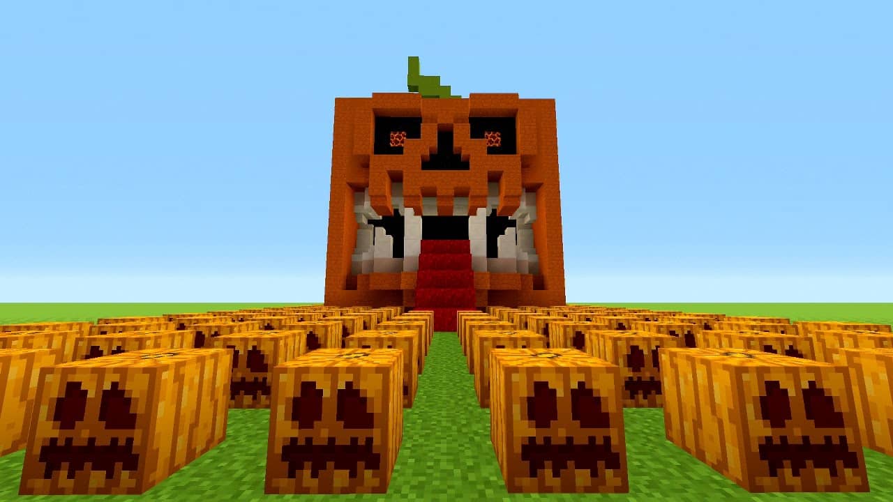 carve jack o lantern minecraft