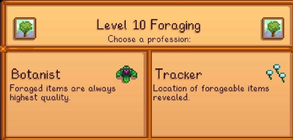 stardew valley botanist or tracker