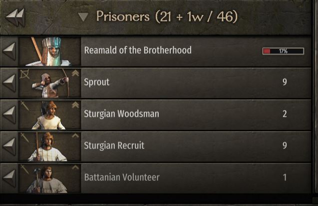 mount and blade prisoners