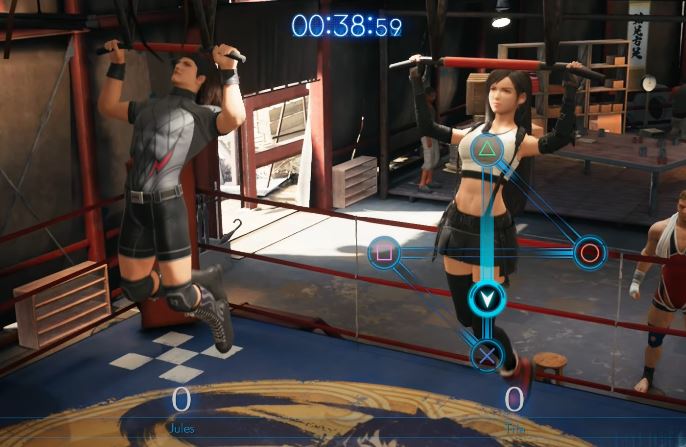 ff7 tifa pull-up challenge vs Jules