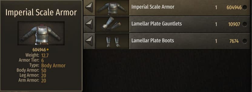 best armor bannerlord