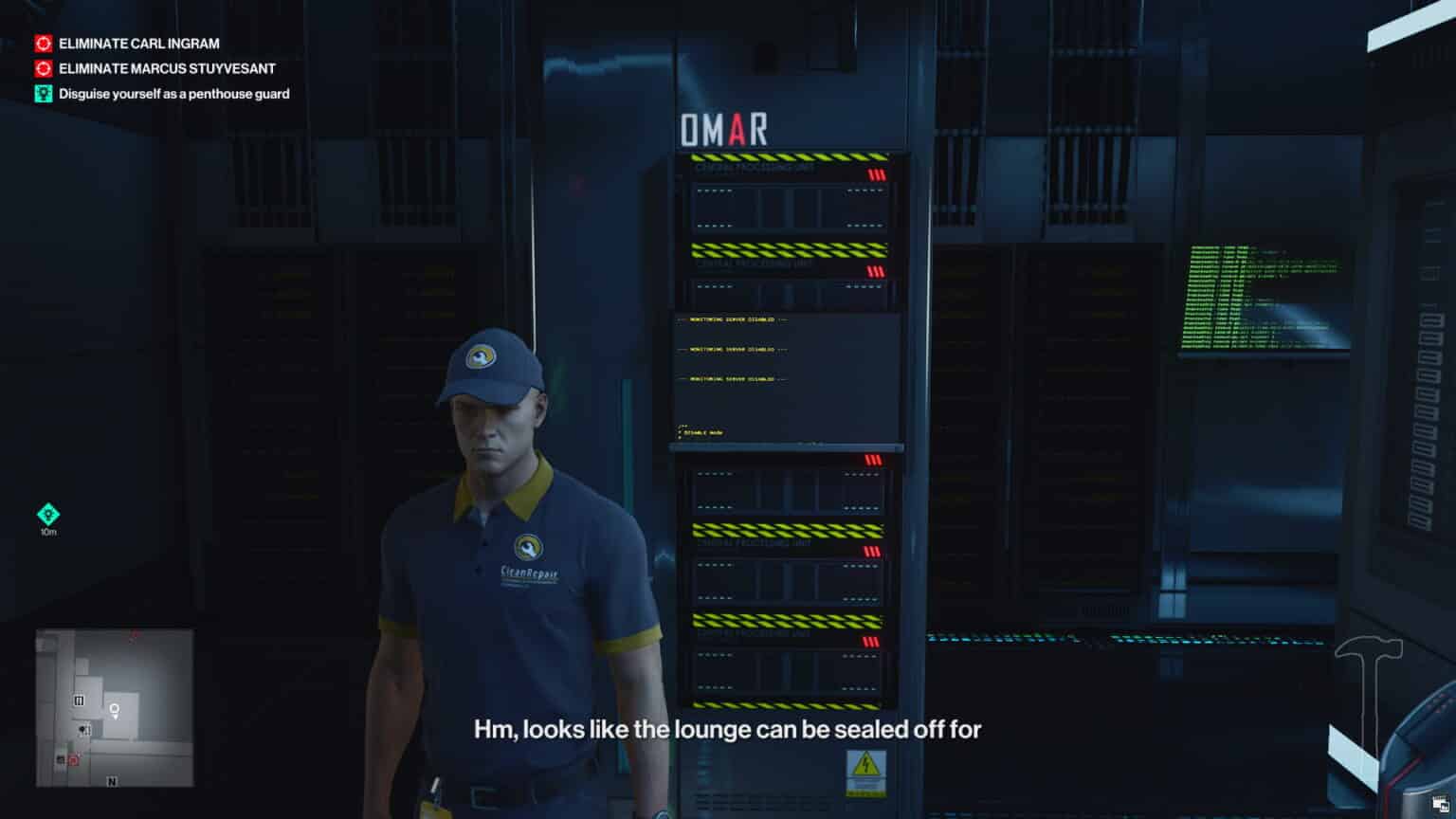 Hitman 3 Server Room Guide Get Server Privileges