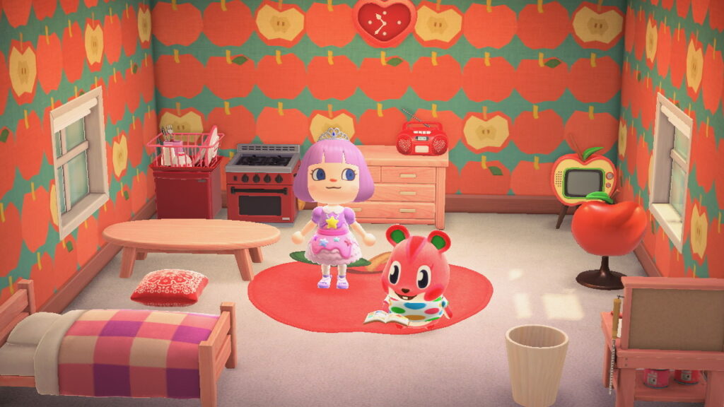 apple animal crossing stuffed animal