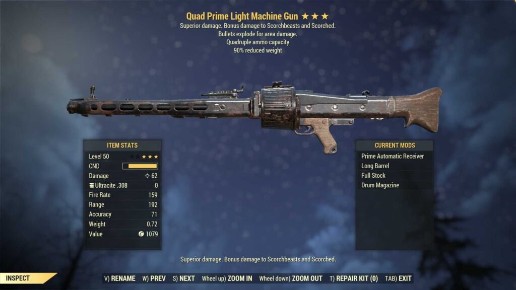 fallout 76 how to use weapon mods