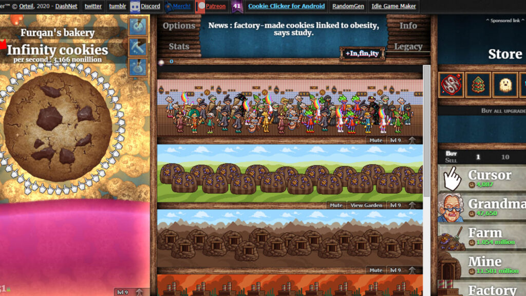 cookie clicker ep #4 first shipment + unlocked all building mini games!