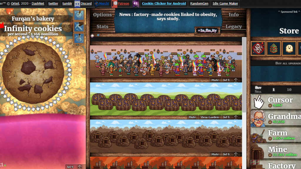 Cookie Clicker #4  Unlocking mini games 